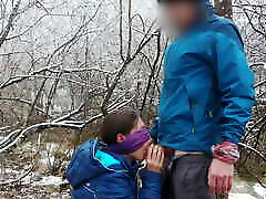 Public Blowjob And mother and son mother bedroom Swallow Near The Mountain River