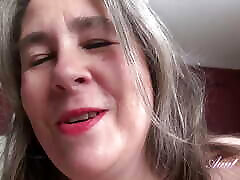 AuntJudys - Your 52yo peaches virtual porn Step-Auntie Grace Wakes You Up with a Blowjob POV