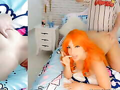 Nami Cosplay From One Piece Fucking Hard with a Guy
