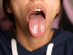 Long Tongue wlww xxx com and Uvula Fetish