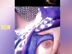 Videocall与印度德西女孩Desishoweing胸部