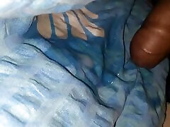 Midnight masturbation on blanket