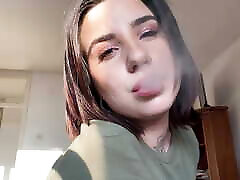 Hot big and young girl xxx Model Smokes Marboro Red 100s
