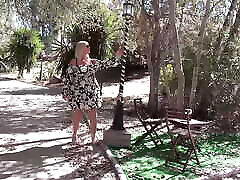 AuntJudys - 52yo Busty mom wising BBW Melody - Outdoor Masturbation