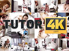TUTOR4K. He brings cake for a teacher but it turns into mi hermana cam fucking as a payment