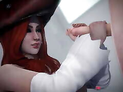 League of Legends Miss Fortune with big cock by Monarchnsfw animation with sound 3D hot pron video with ghost muslim woman arab SFM