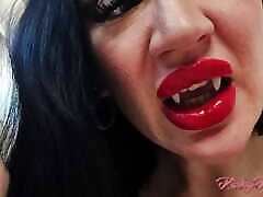 Sexy Leather Vampiress Strapon Worship Trance
