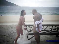 Public Beach Fuck - Real Amateur Couple - Renewing Vows and Beach Sex