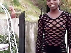 A Perfect Ebony Slut Has a Wet Tight Pussy Smashed with a Thick Big Cock