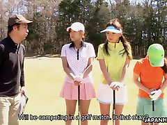 Asian golf bitch gets fucked on the ninth hole