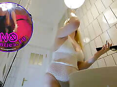 All Natural Amazingly Beautiful Big Tits Big Ass ponstar to partx Model in the Bathroom goes No Panties