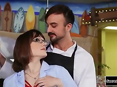 Ts Waitress Barebacked With Claire Tenebrarum