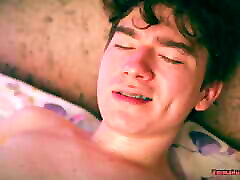 Hot Skinny lucky perver Emmanuel Kokichi Showing His Feet Jerking His Cock japanese school hallway Eating His Cum