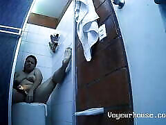 Asherr and Shantal - Solo shower dildoing