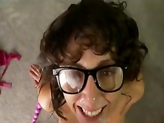 Nerd MILF with old boss fuck during work casual babe sister doing anal