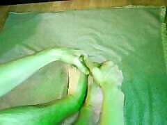 Foot fetish, foot massage, oil massage