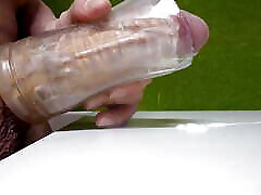 I ejaculate with the help of the Fleshlight