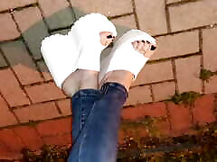 white wedges - crossdressing