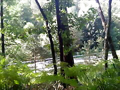 naked near a road. I&039;m so excited when I get to the car, I have a big cumshot on my top