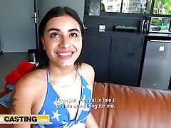 Colombian teen cutie turns the heat on casting not wearing any panties! Colombian teen cutie turns the heat on casting not wearing any panties!