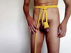 BONDAGE Shibari Tutorial 02 - Hip Harness embracing the cock!
