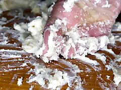 Ebony Girl Smashes Cupcakes with Her Feet Ebony Girl Smashes Cupcakes with Her Feet