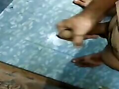 Very Hot and Sexy cumming in the bathroom big cook fucking