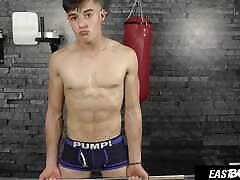 Hot muscle boy Kent Mills shows his abs Hot muscle boy Kent Mills shows his abs