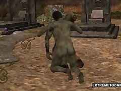 3D Zombie Gets Fucked terry glenn in a Graveyard