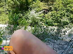 stranger caught me flashing tits in the public park river - flashing tits in public Compil