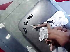 the mother of my young neighbor is very angry because he escaped the college to fuck me