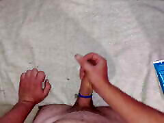 Cock ring masturbating and cumming Cock ring masturbating and cumming