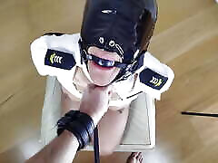 Dirty BDSM latin bitch gets a deepthroat, facefucking with slapping, spitting and blinder pussy-mouth latex slave mask Dirty BDSM latin bitch gets a deepthroat, facefucking with slapping, spitting and blinder pussy-mouth latex slave mask