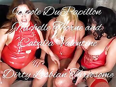 Nicole DuPapillon with Michelle Thorne and Catalia Valentine in a dirty lesbian threesome
