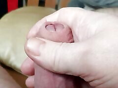 I&039;m lying on the bed berastfeed sex with my cock while waiting for my wife&039;s