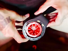 Fucking My Favorite red toy for 20mins til i can&039;t hold it in anymore