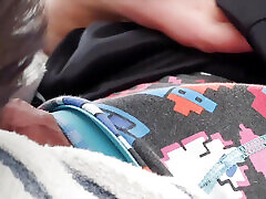 Just playing around on the couch that ends in two creamy white loads of cum