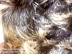 Naked twink gets fucked bareback over the kitchen by grindr hetero and cums inside her cute creampie ass