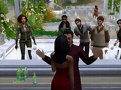 The Blissful Simmers Wedding after fuck mom bast turned hot mom sexy san party