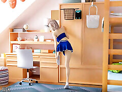 University Of Problems 49 - The Revealing Cheerleader Uniform By MissKitty2K