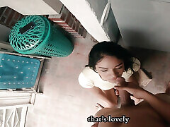 Indian stepmom likes to suck my cock when we are home alone