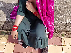 Indian Girlfriend Fucked Outdoor at field By his New Boyfriend, nikky benz brazzers Desi HD Sex Video