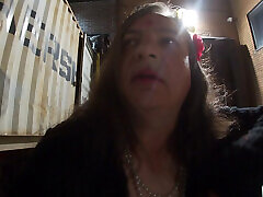 Horny old CD sissy is manwhoring at the truck stop hopes to get lucky Horny old CD sissy is manwhoring at the truck stop hopes to get lucky