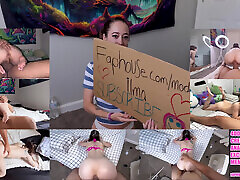 Teen GF Filled up Before Bed Teen GF Filled up Before Bed