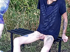 neighbor sucks my dick in the park on a bench until I cum neighbor sucks my dick in the park on a bench until I cum