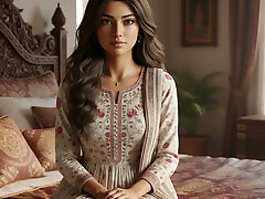 Indian Desi bhabhi Alon at home