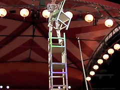 GORGEOUS super gals boods GIRL PERFORMING DEATH DEFYING STUNT