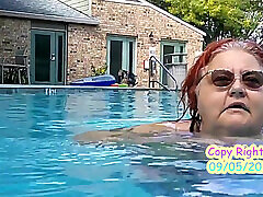 Nurse Vicki Models Her New Bikini by Pool Flashes You Then