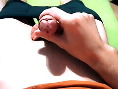 The guy is jerking off hard to cum with sweet sperm The guy is jerking off hard to cum with sweet sperm