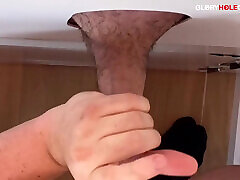 Pumped Gym Bro at the Gloryhole - No Talk, Just Cum